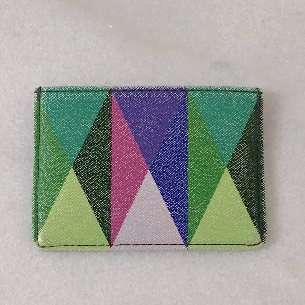 Geometric Multicolor Card Holder - Picture 2 of 3